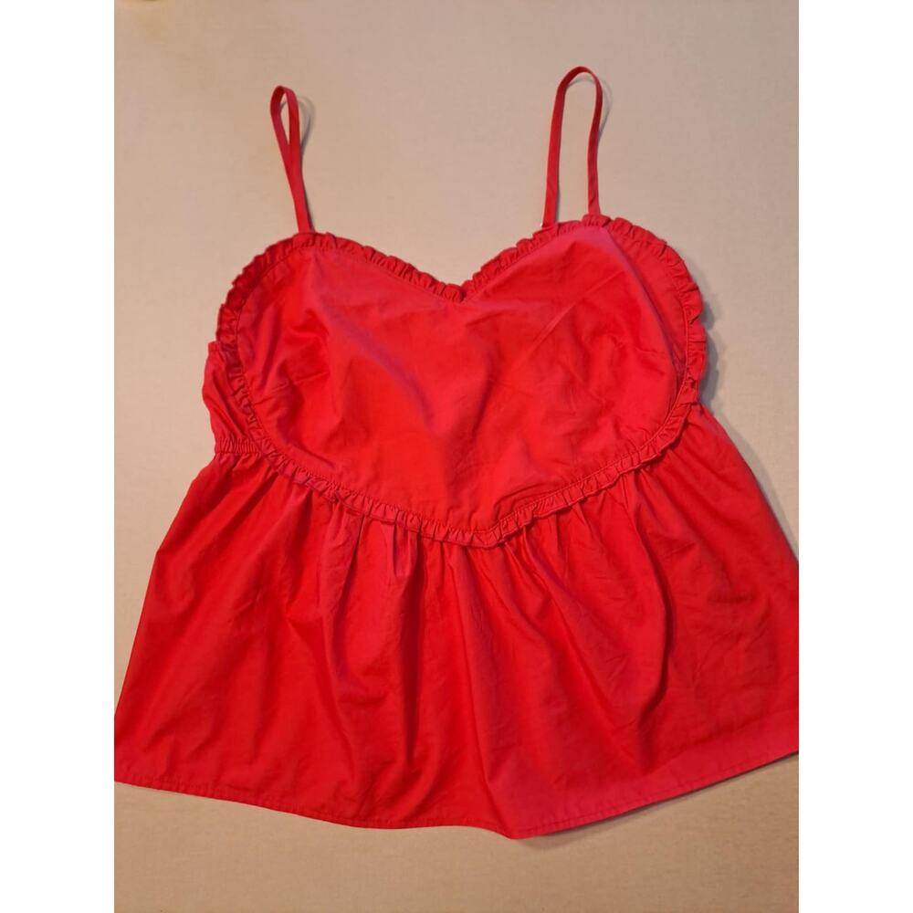 Love on a Hanger Top M L 40 - 42 Large Red Valentine Heart Camisole